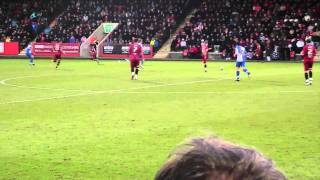 Bristol Rovers fans singing goodnight Irene away at Cheltenham [upl. by Halden651]