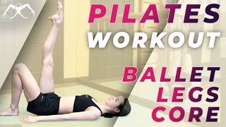 PILATES WORKOUT in ballet style for LEGS amp CORE [upl. by Axe]