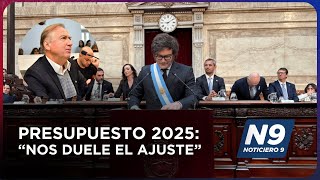 PRESUPUESTO 2025 “NOS DUELE EL AJUSTE”  NOTICIERO 9 [upl. by Virgina]