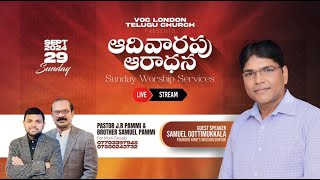 VOC Telugu Church London 1st Service  29092024 [upl. by Armallas393]