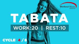 Workout Music Source  TABATA Cycle 48 With Vocal Cues Work 20 Secs  Rest 10 Secs [upl. by Nimoynib]