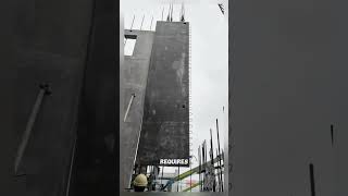 Construction jobs installing concrete slabs satisfying shorts [upl. by Ahmar307]