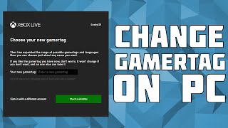 How to Change Your Xbox Gamertag on PC [upl. by Llenrap191]