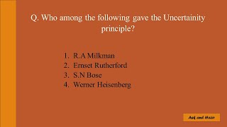 Physics Subject MCQ  Ask And Hazir  MCQ Series [upl. by Eirrak]