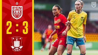 Gjensidige Kvindeliga Highlights FC Nordsjælland 2  3 Brøndby IF [upl. by Lowrance891]