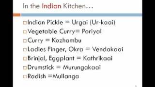 Learn Tamil through English  Lesson 7  In the kitchen [upl. by Lennahs862]