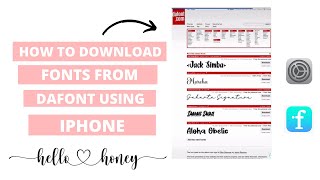 How to download Fonts from Dafont with your IPhone dafont designspace [upl. by Illa173]