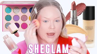 Trying A Full Face of SHEGLAM Makeup  NikkieTutorials [upl. by Nirrok]