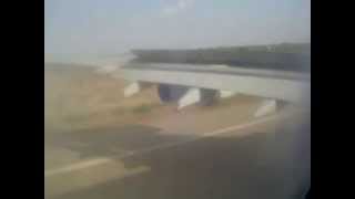 Landing in Ouagadougou on Air France Airbus A340 300 coming from Paris via Niamey [upl. by Venezia999]