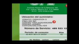 CFE Conoce tu Recibo [upl. by Raine]