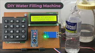 User Input Based LiquidWater Filling Machine using Flow Sensor amp Arduino [upl. by Etnuahc]