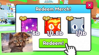 I REDEEM ALL MY MERCH CODES AND THIS HAPPENED in PETS GO [upl. by Alyakim]