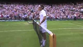 Match point Federer takes out Wawrinka  Wimbledon 2014 [upl. by Eibreh]