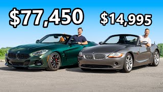 2025 BMW Z4 M40i vs The Cheapest Z4 You Can Buy [upl. by Nawd]