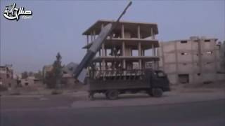 FSA launches handmade scud missile Omar at Iranian operations room in Daraa [upl. by Devina]