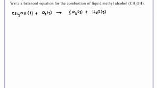 Writing Equations for Combustion Reactions Chemistry [upl. by Su]