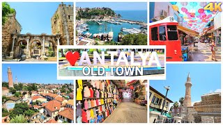 ANTALYA  OLD TOWN  TURKEY 2024 4K [upl. by Tiossem]