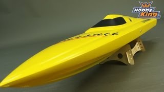 HobbyKing Daily  Pursuit Brushless VHull RC Boat [upl. by Pul455]