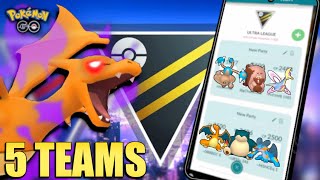 5 Teams for Ultra League Pokémon GO Battle League [upl. by Hutner]