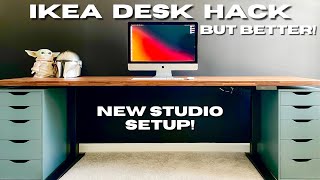 Ikea Desk Hack but BETTER in 2022 [upl. by Alded]