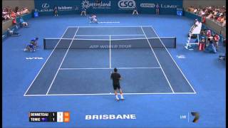 Bernard Tomic  What is that shot No one plays that shot [upl. by Enyalahs]