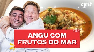 ZUNGU À QUILOMBOLA angu com caldo de frutos do mar  Claude Troisgros e Batista  Que Marravilha [upl. by Tildy]