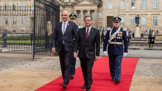 Visita Oficial del Presidente de la Confederación Suiza Alain Berset [upl. by Armbrecht971]