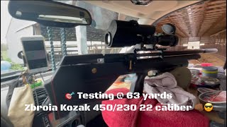 🎯 Testing  63 Yards Zbroia Kozak 450230 22 caliber zbroia zbroiakozak zbroiaairguns [upl. by Chris]