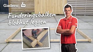 Product Spotlight Funderingsbalken blokhut leggen [upl. by Nojad]