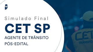 Simulado Final CET SP – Agente de Trânsito – PósEdital – Correção [upl. by Christian]