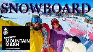 PRIMA VOLTA sullo SNOWBOARD 🏂 BURTON Mountain Mash [upl. by Boudreaux462]