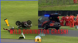 Donington Park won by Ryde following red flag caused by Iddon crash 😱 [upl. by Novyad358]