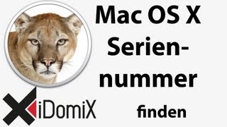 Die Seriennummer unter Mac OS X schnell herausfinden [upl. by Wrightson902]