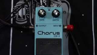 BOSS CE2 CE2 Chorus pedal demo green label Japan [upl. by Labaw]