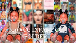 100  CC INFANT CC FOLDER  The Sims 4 [upl. by Phillida]