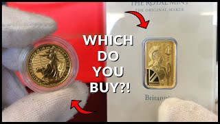 14 Ounce Gold Britannia Coin or 5G Gold Britannia Bar [upl. by Ahsirk]