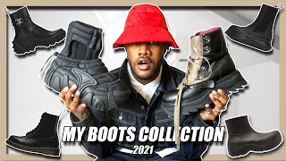 MY ENTIRE BOOT COLLECTION 2021 Mens Fashion Fall Winter 20212022 [upl. by Pohsib]