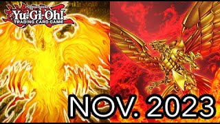 Winged Dragon of Ra Deck Profile November 2023 [upl. by Akinyt]