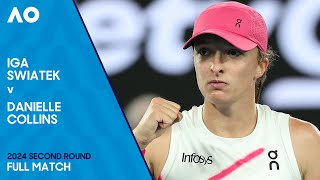 Iga Swiatek v Danielle Collins Full Match  Australian Open 2024 Second Round [upl. by Ydner]