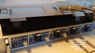 RME FIREFACE 800 RIGOL DS1054Z SPECTRAPLUS CALIBRATION [upl. by Drallim363]