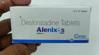 Alenix 5 Tablet  Desloratadine Tablets Uses  Alenix 5 mg Tablet Uses Side effects Benefits dosage [upl. by Eiramanad]