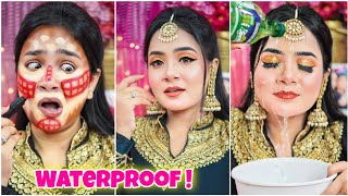 এ কেমন 100 Waterproof Makeup Hack Try করলাম 😱 Eid Makeup Look  Nilanjana Dhar [upl. by Tallula]