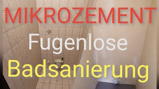 MIKROZEMENT  Fugenlose Badsanierung [upl. by Calvano]