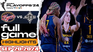 Indiana Fever VS Las Vegas Aces FULL GAME HIGHLIGHTS  PLAY OFF Sep 20 2024 Women’s Basketball [upl. by Nereids]