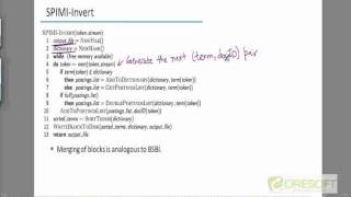 WDM 43 Index Construction Using Blocked Sort Based Indexing Algorithm [upl. by Aehsan]