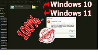 How To Shared A Printer From Windows 10 To Windows 11 Windows Couldnt Connect To The Printer [upl. by Higginson]