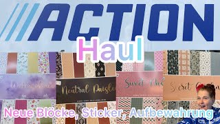 Action Haul ❤️Neue 30X30 Blöcke 🤩12 neue Stickerbögen 💕 neue Aufbewahrungskörbe🎄Gedönsrat🎄 [upl. by Aw]