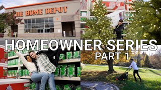 Homeowner Series Part 1  Home Depot Haul  Buying Our Christmas Tree Update NY [upl. by Bradney]