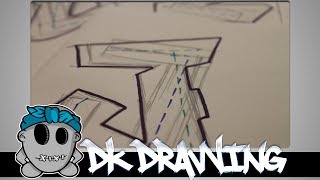 Graffiti Tutorial for beginners  Simple Letters 1 [upl. by Inhsor851]