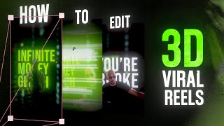 How To Actually Edit 3D Viral Instagram Reels Like Houston Kold Pt 2 [upl. by Ihtak]